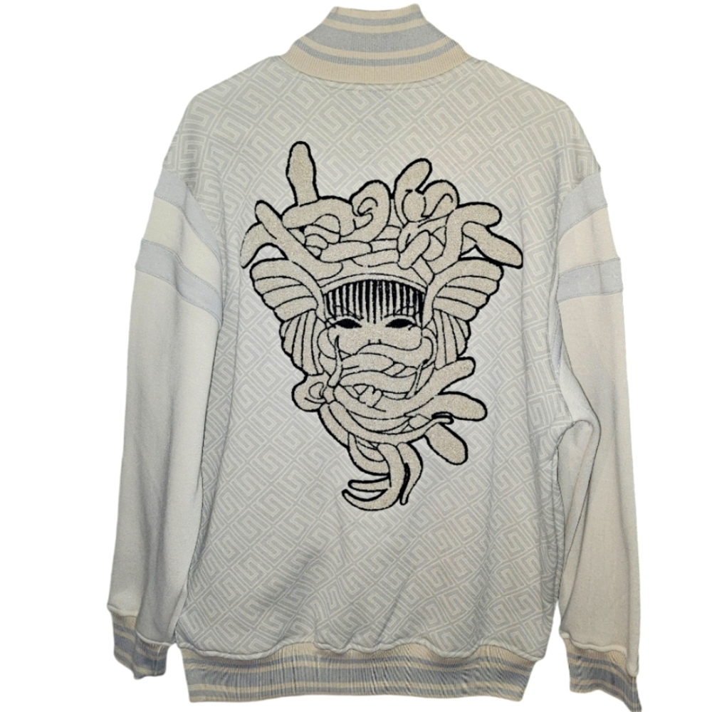 CROOKS AND CASTLES Cream Gray Jacket 1 Large, 1 Med NWT